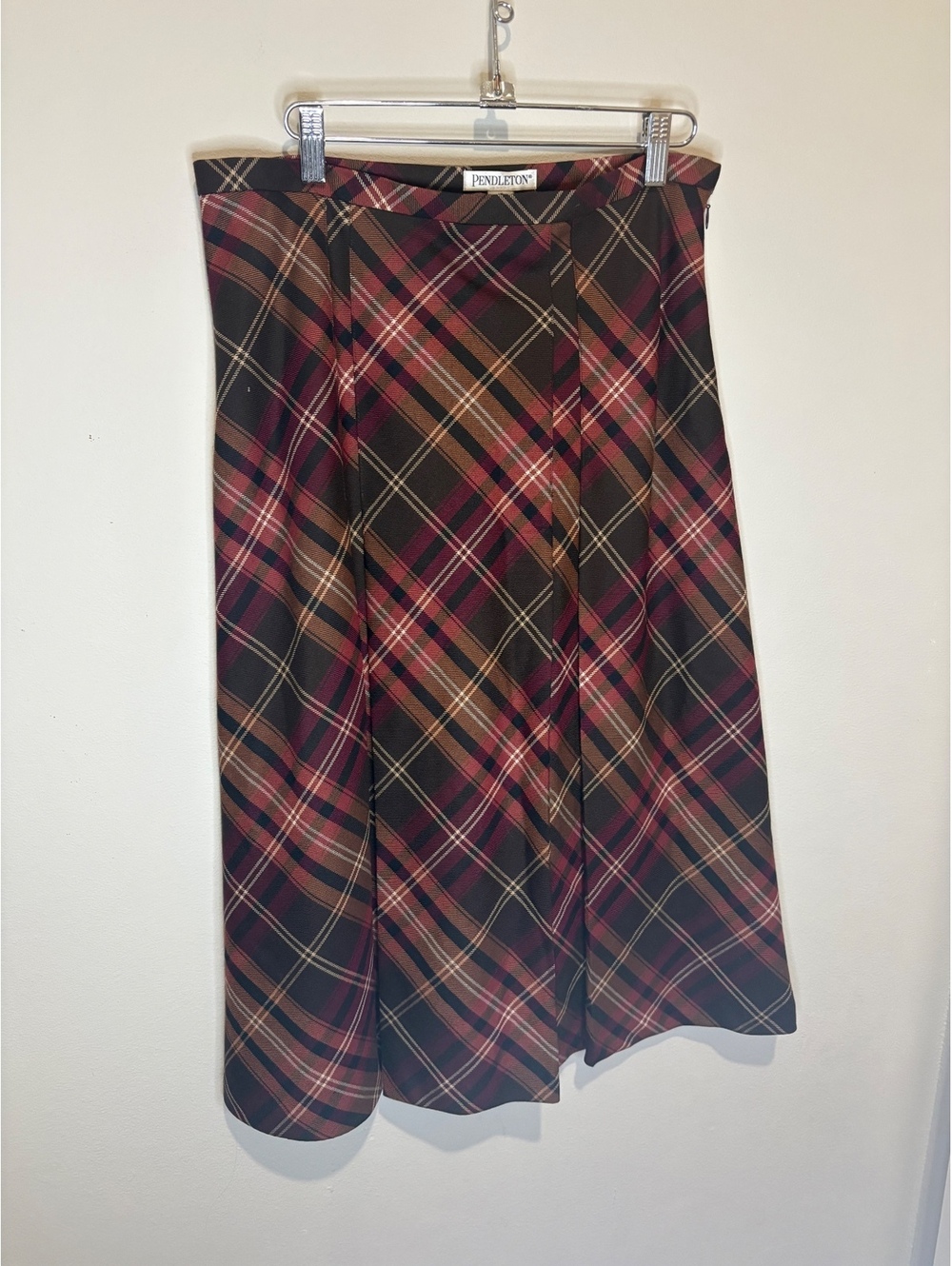 Pendleton Women's Plaid Midi Skirt Size 10